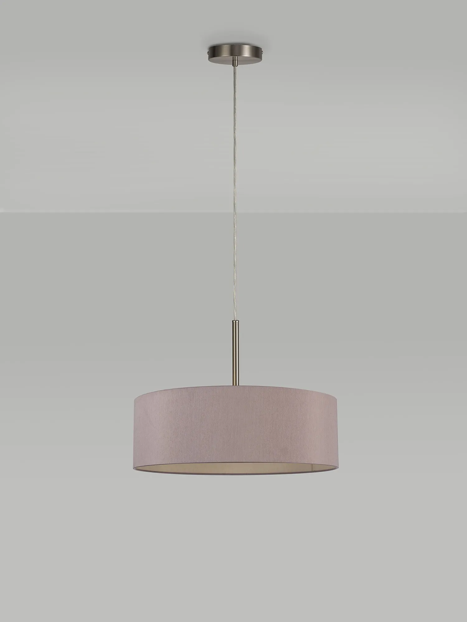 Baymont 45cm 5 Light Pendant Satin Nickel, Taupe/Halo Gold DK0760  Deco Baymont SN TA
